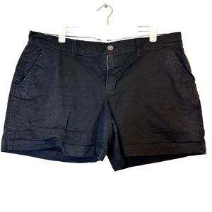 Old Navy Regular Flat Front Chino Shorts Black Size 12
